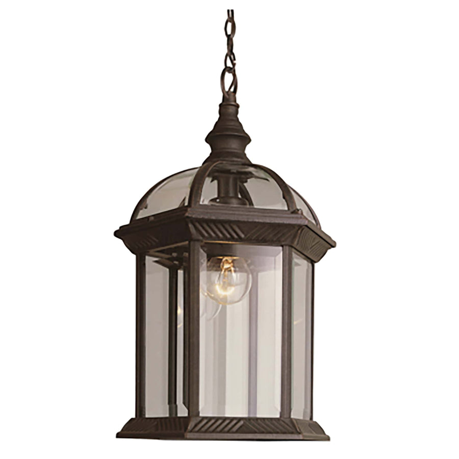 Trans Globe ntworth 1-Light Atrium Style Outdoor Hanging Pendant- Rust