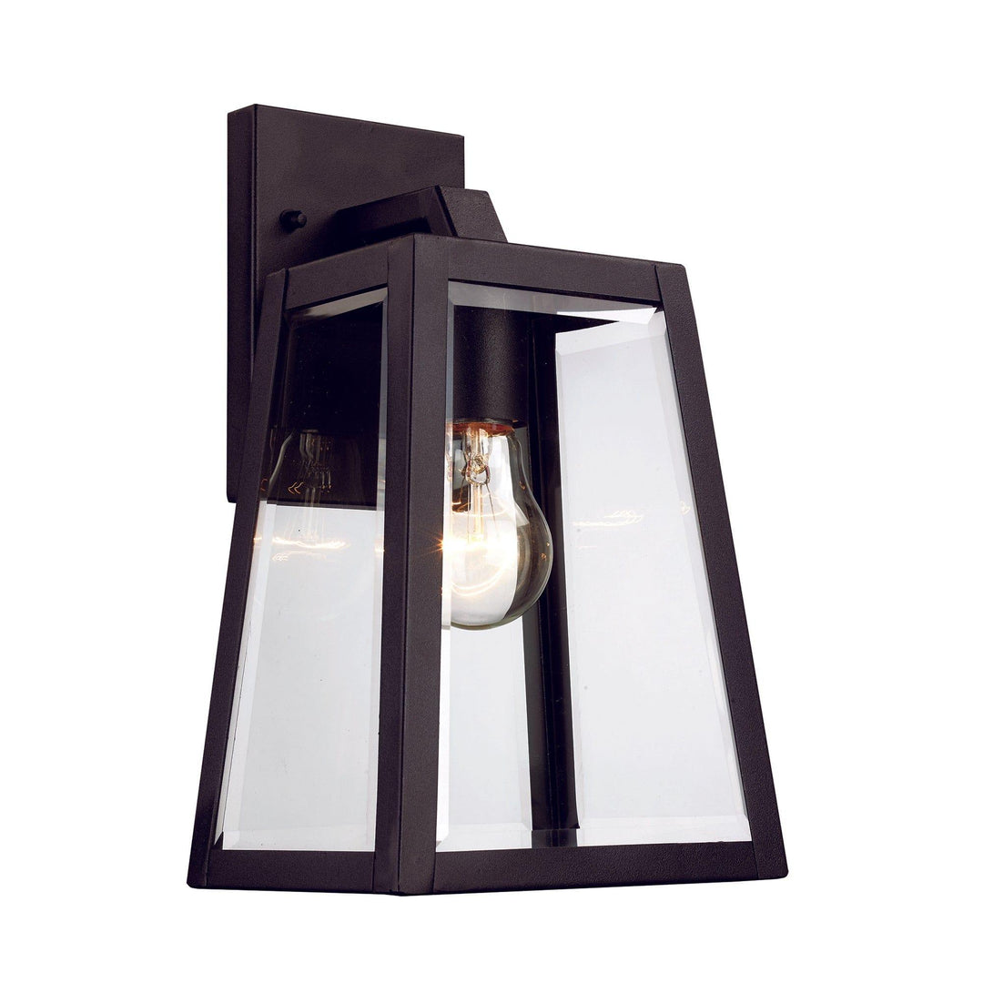 Trans Globe Obsidian 12" Wall Lantern - Black