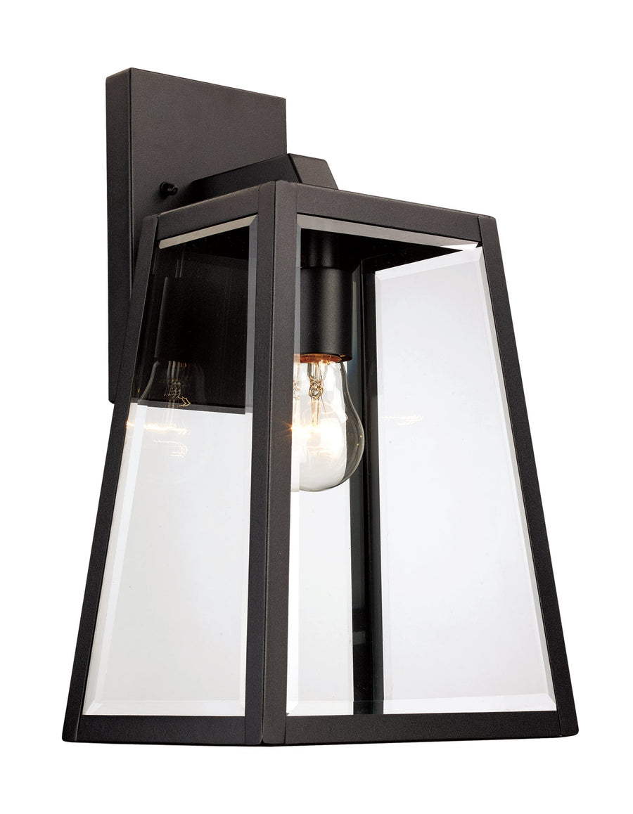 Trans Globe Obsidian 15" Wall Lantern - Black