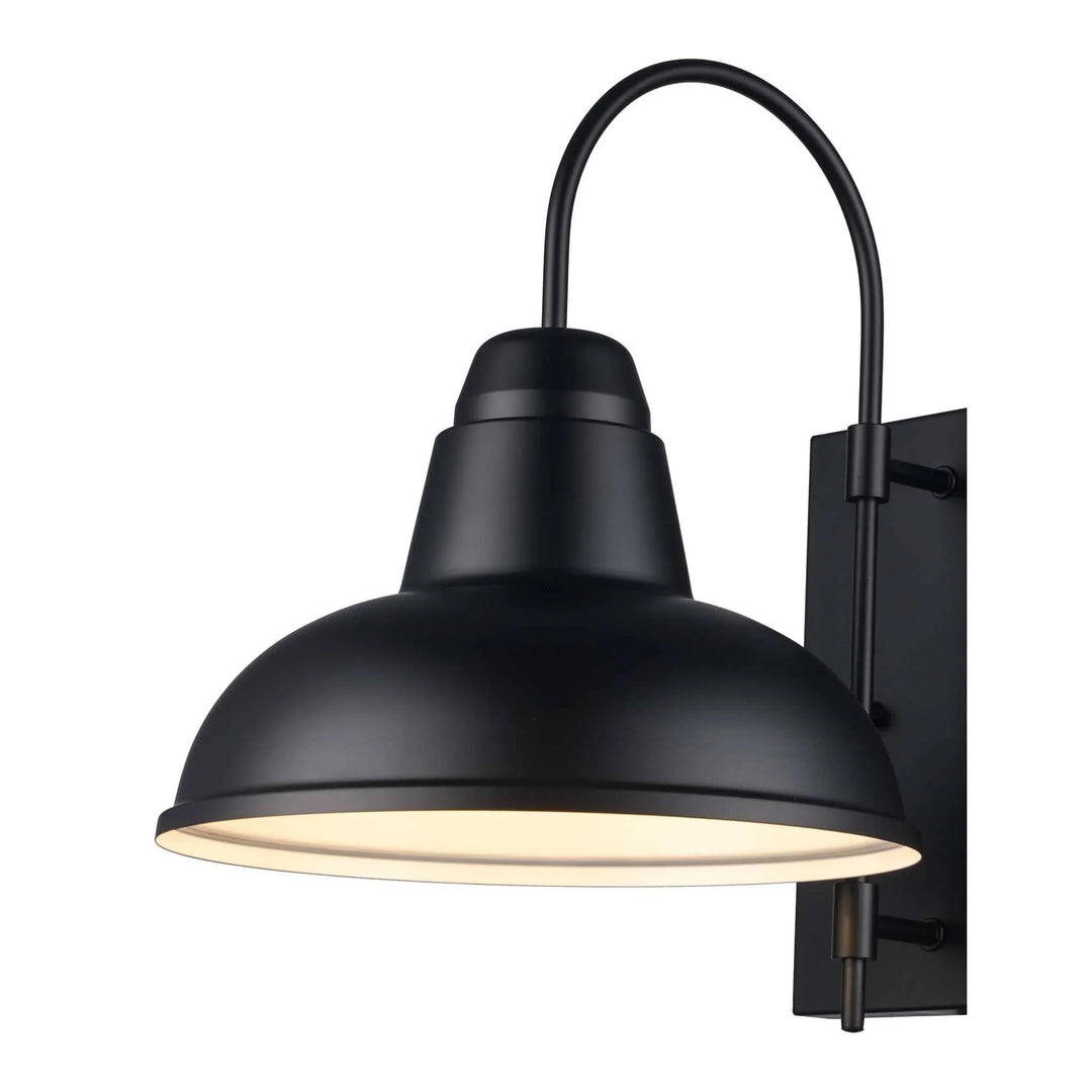 Trans Globe Outdoor 1-Light Gaviota Wall Lamp - Black