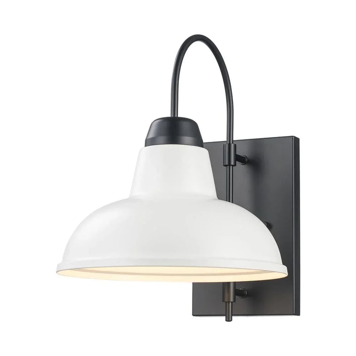 Trans Globe Outdoor 1-Light Gaviota Wall Lamp - White