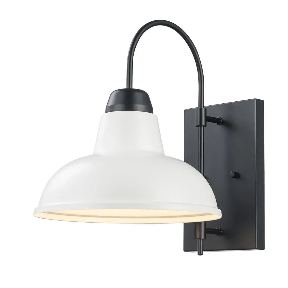 Trans Globe Outdoor 1-Light Gaviota Wall Lamp - White
