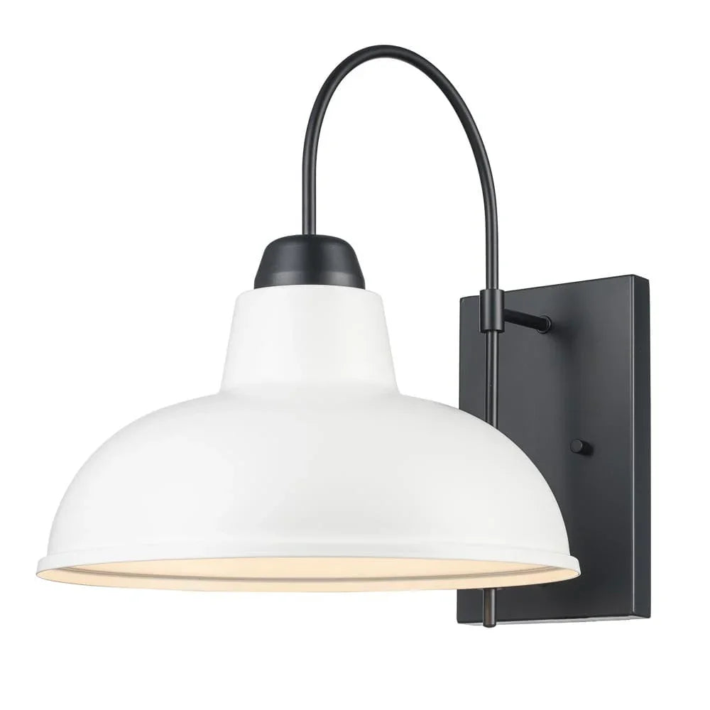 Trans Globe Outdoor 2-Light Gaviota Wall Lamp- White