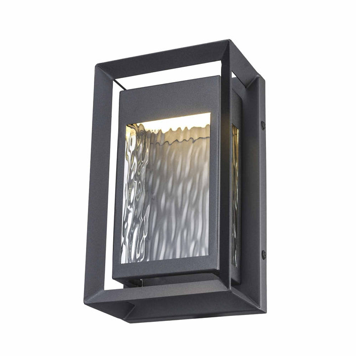 Trans Globe Outdoor LED Wall Sconce-  Black