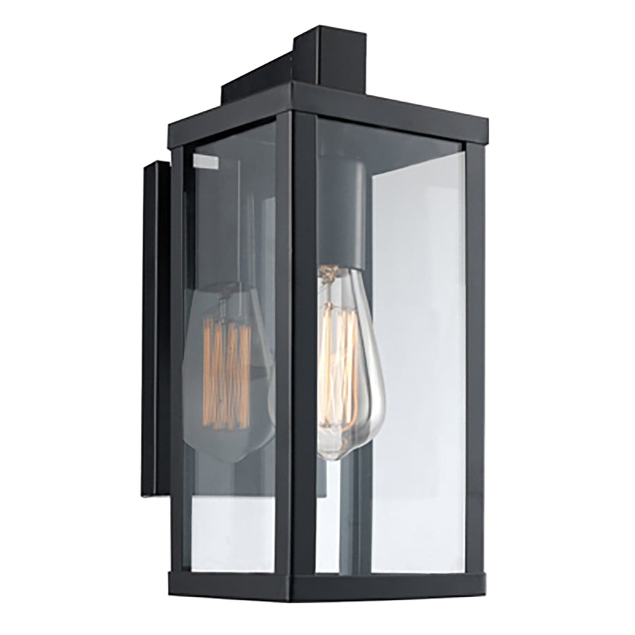 Trans Globe Oxford 12.5" Wall Lantern - Black