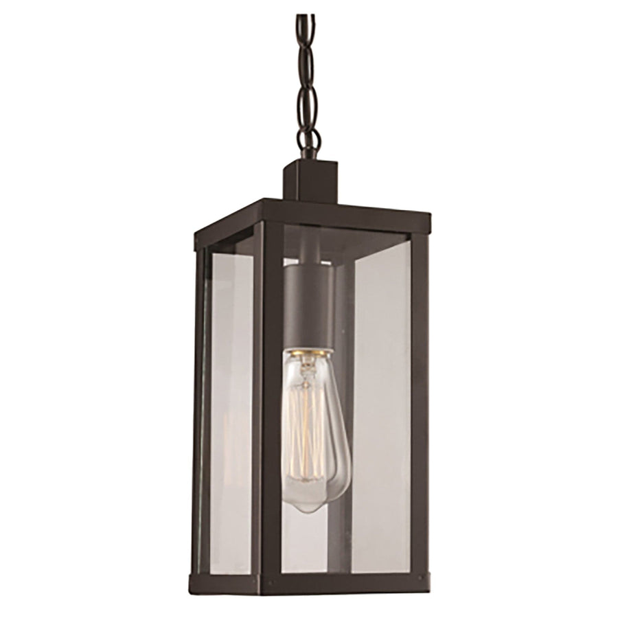 Trans Globe Oxford 14.25" Hanging Lantern - Black