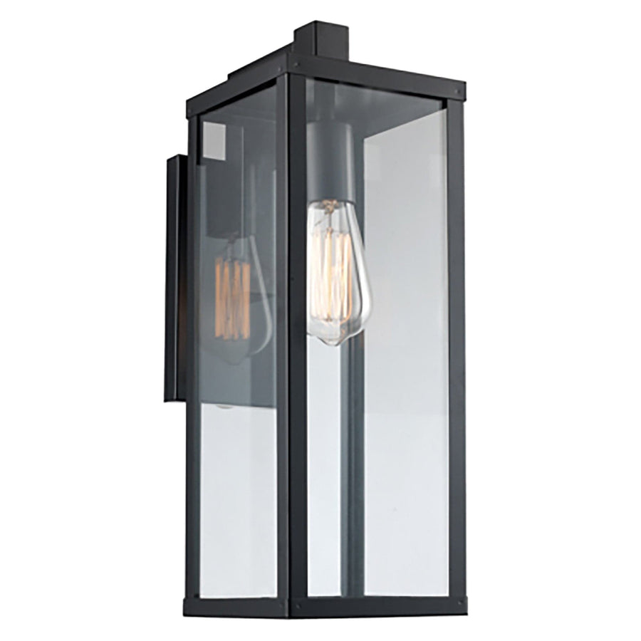 Trans Globe Oxford 17.75" Wall Lantern - Black