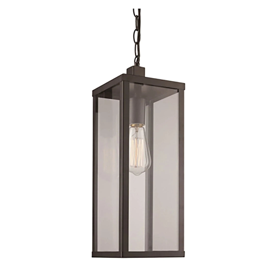 Trans Globe Oxford 19.5" Hanging Lantern- Black