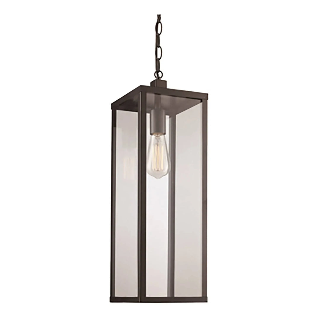 Trans Globe Oxford 20.25" Hanging Lantern - Black