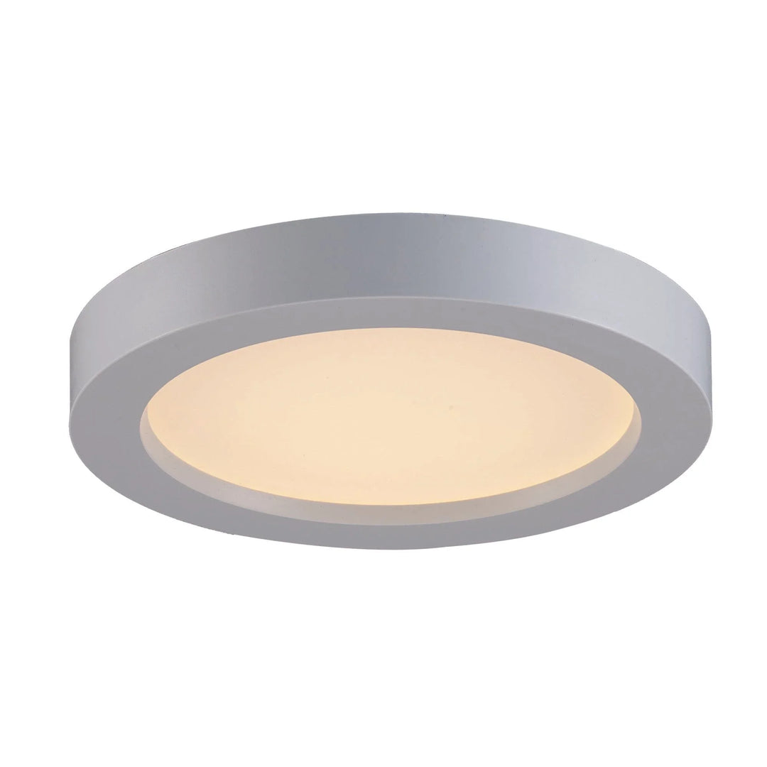 Trans Globe Palomino Collection 5.3-In. Modern Flush Mount Dimmable LED Ceiling Light - White