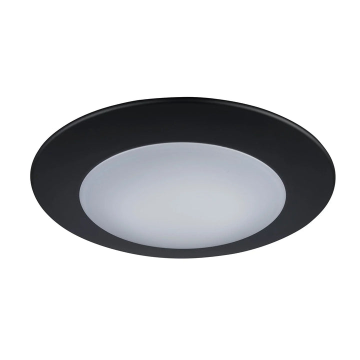 Trans Globe Palomino Collection Modern Flush Mount Dimmable Light, Color Temp Changing CC - Black