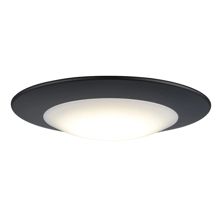 Trans Globe Palomino Collection Modern Flush Mount Dimmable Light, Color Temp Changing CC - Black