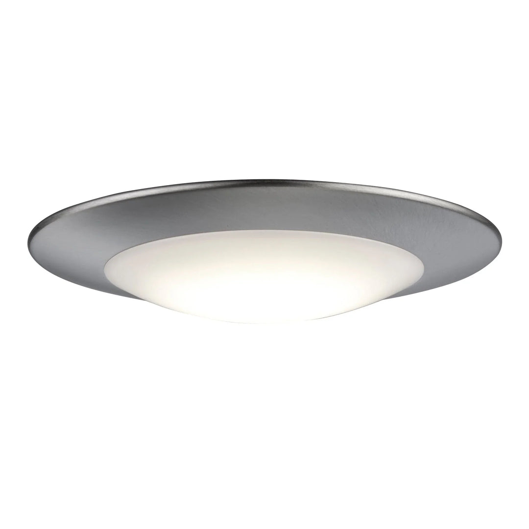 Trans Globe Palomino Collection Modern Flush Mount Dimmable Light, Color Temp Changing CC - Brushed Nickel