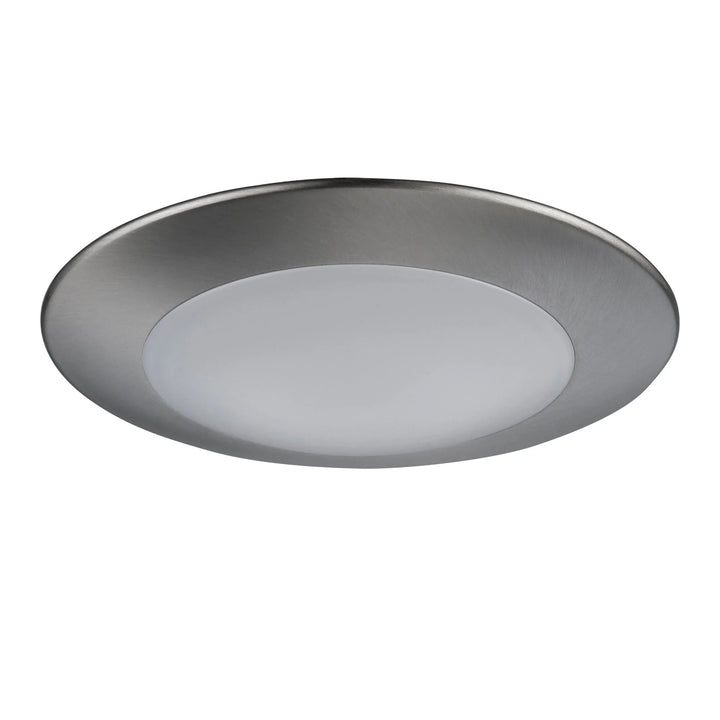 Trans Globe Palomino Collection Modern Flush Mount Dimmable Light, Color Temp Changing CC - Brushed Nickel