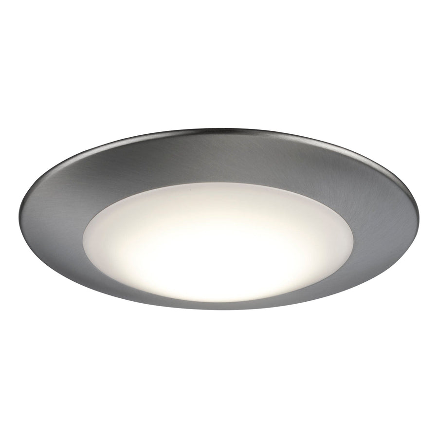 Trans Globe Palomino Collection Modern Flush Mount Dimmable Light, Color Temp Changing CC - Brushed Nickel