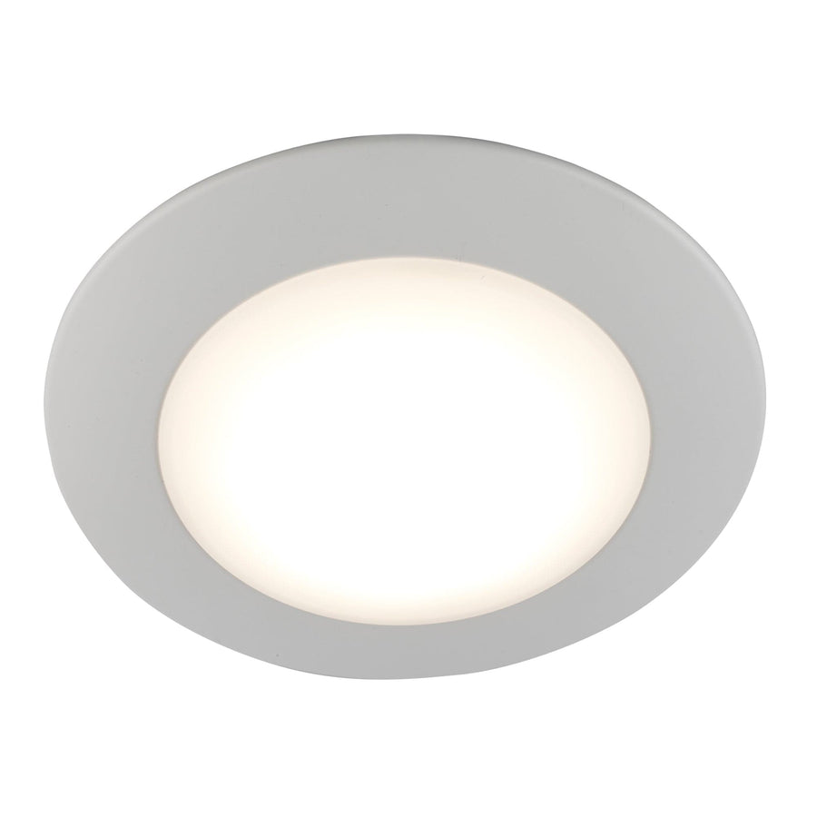 Trans Globe Palomino Collection Modern Flush Mount Dimmable Light, Color Temp Changing CC - White