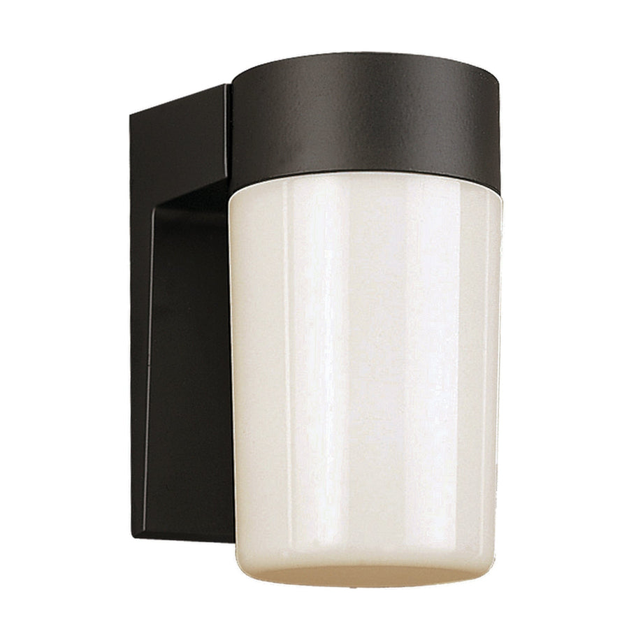 Trans Globe Pershing 1-Light Cylindrical Shade Outdoor Wall Light - Black