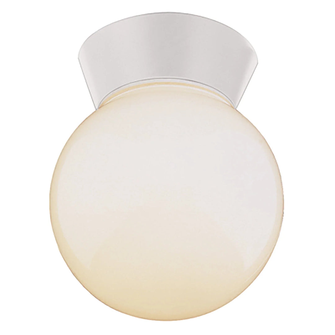 Trans Globe Pershing 7" Flushmount Lantern - White