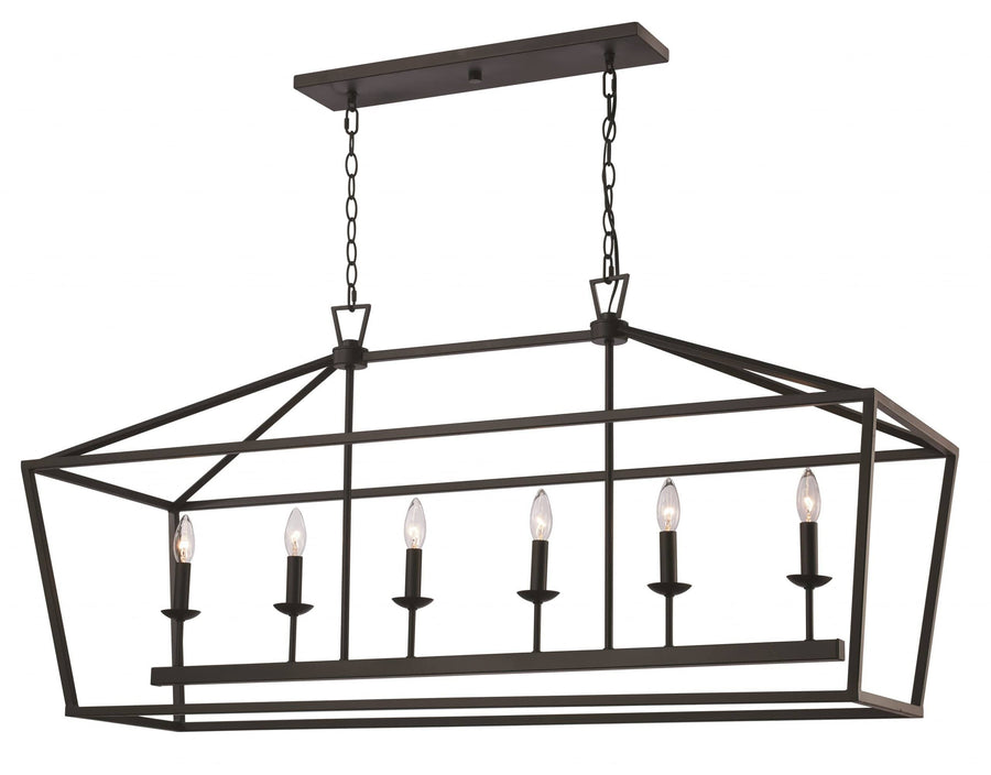 Trans Globe Product: Lacey 49" Pendant - Rubbed Oil Bronze