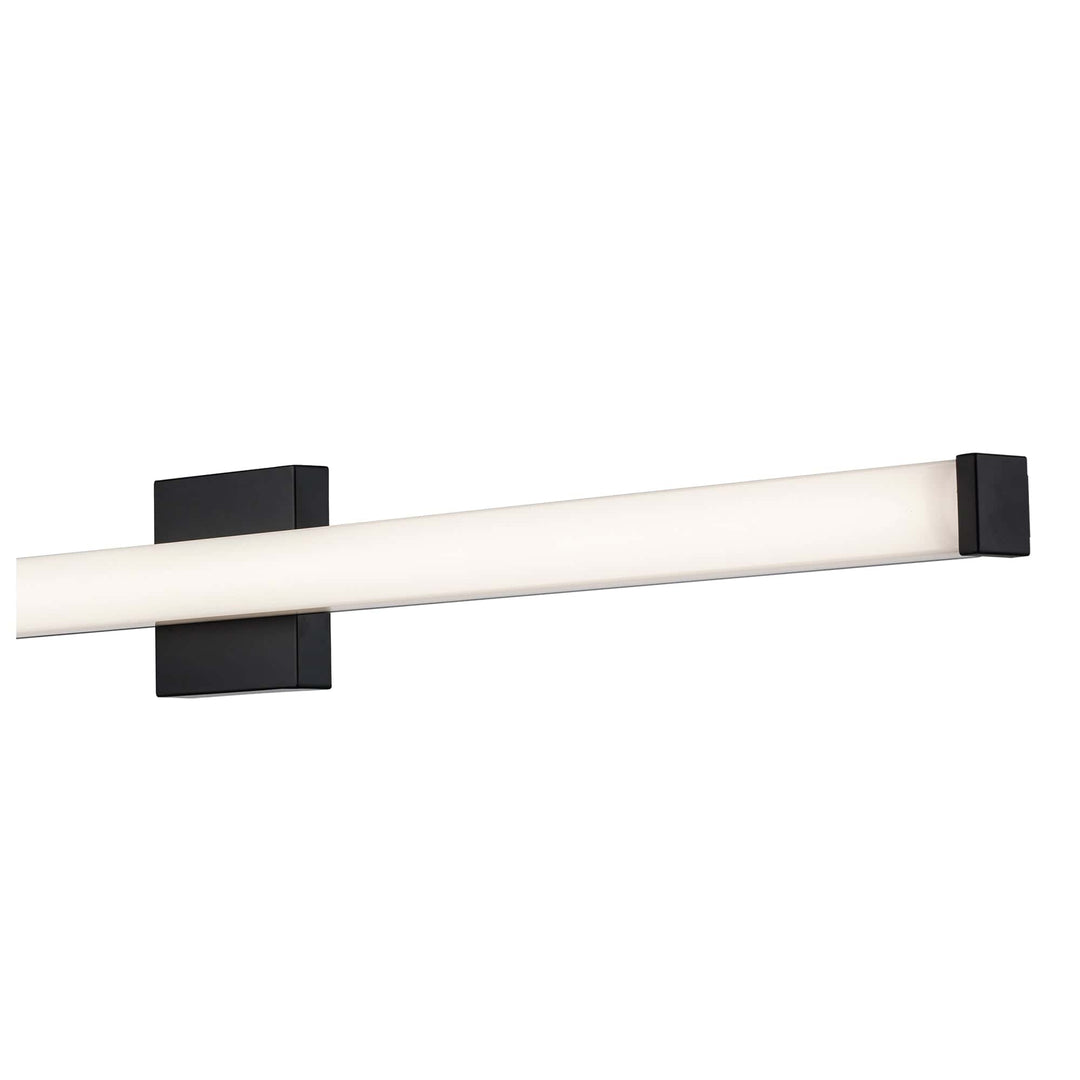 Trans Globe Saavy LED Dimmable Vanity Light Frosted - Black