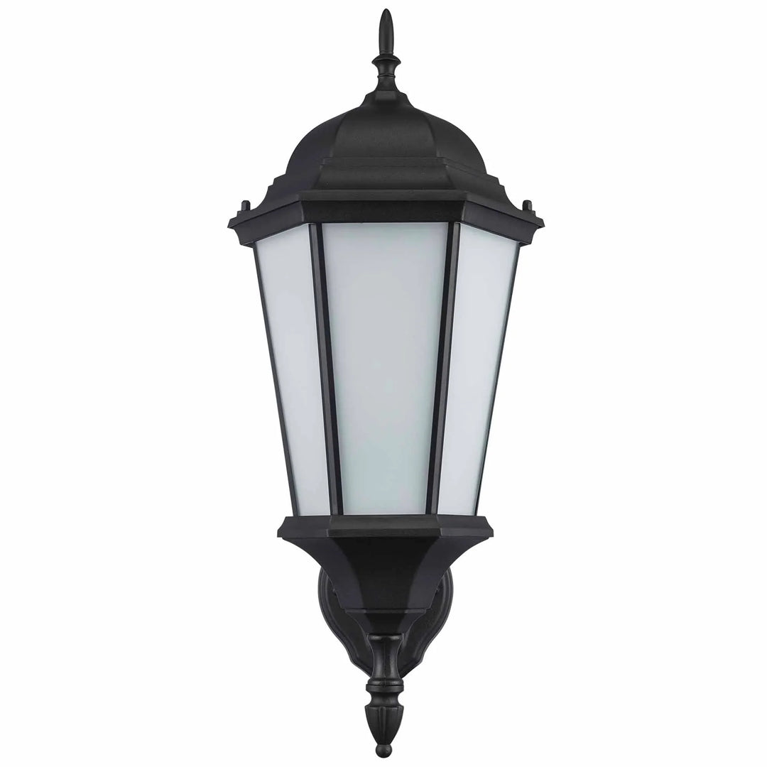 Trans Globe San Rafael 1 0 Light 23" Wall Lantern - Black / Frosted