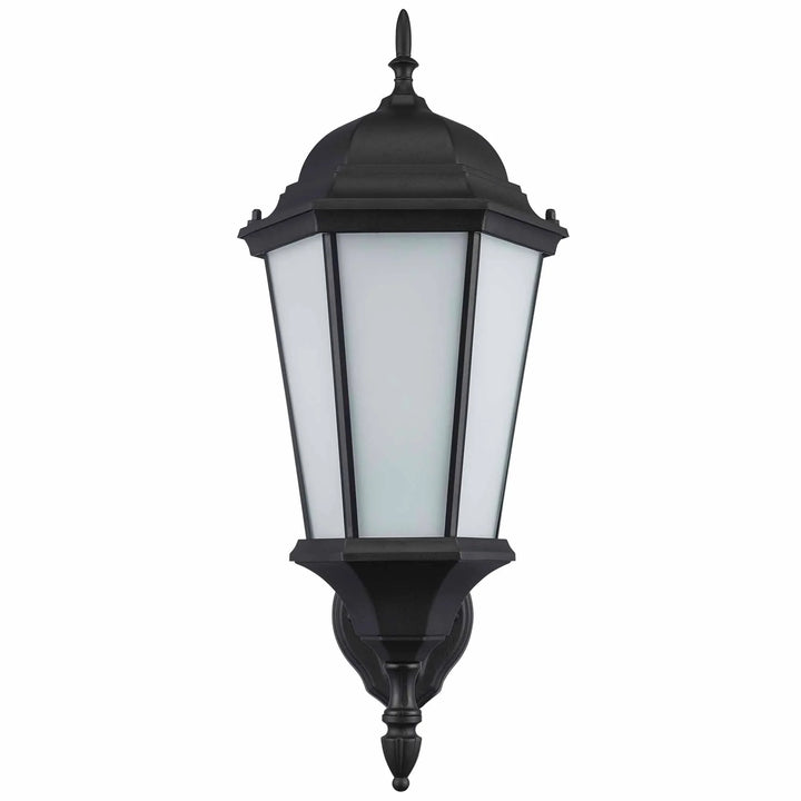 Trans Globe San Rafael 1 0 Light 23" Wall Lantern - Black / Frosted