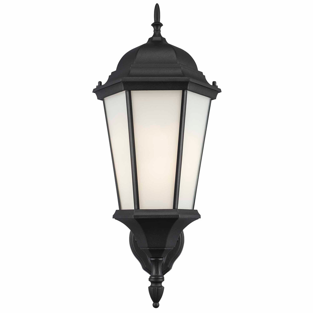 Trans Globe San Rafael 1 0 Light 23" Wall Lantern - Black / Frosted