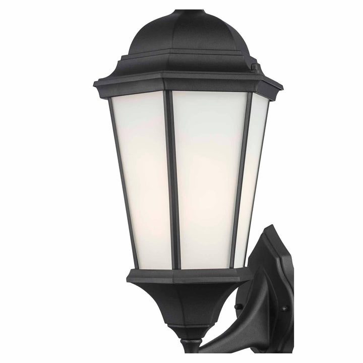 Trans Globe San Rafael 1 0 Light 23" Wall Lantern - Black / Frosted