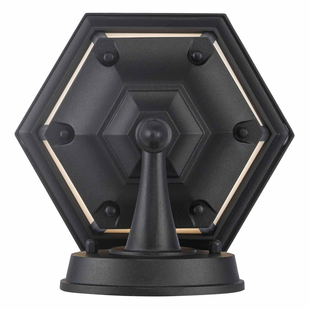 Trans Globe San Rafael 1 - Light Outdoor Wall Sconce -  Black / Frosted