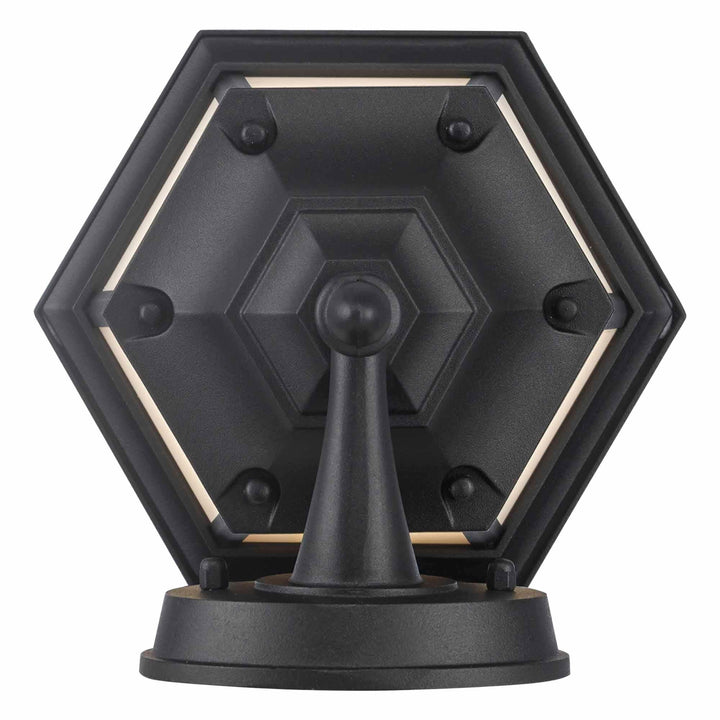 Trans Globe San Rafael 1 - Light Outdoor Wall Sconce -  Black / Frosted