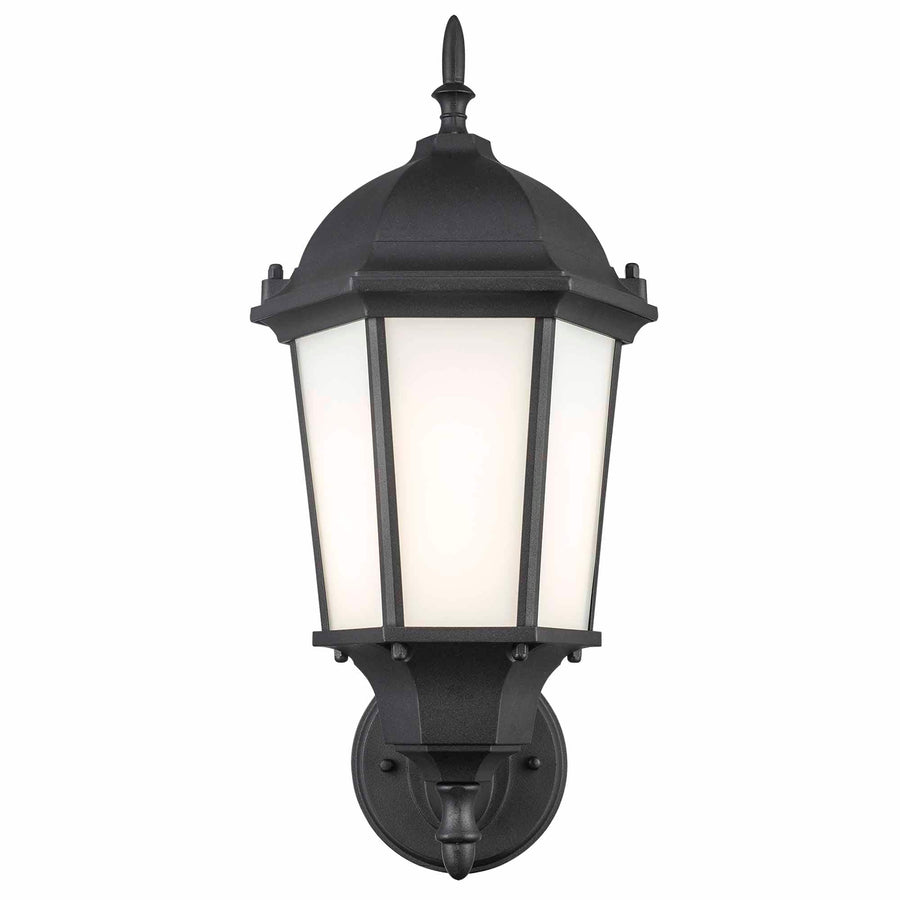 Trans Globe San Rafael 1 - Light Outdoor Wall Sconce -  Black / Frosted