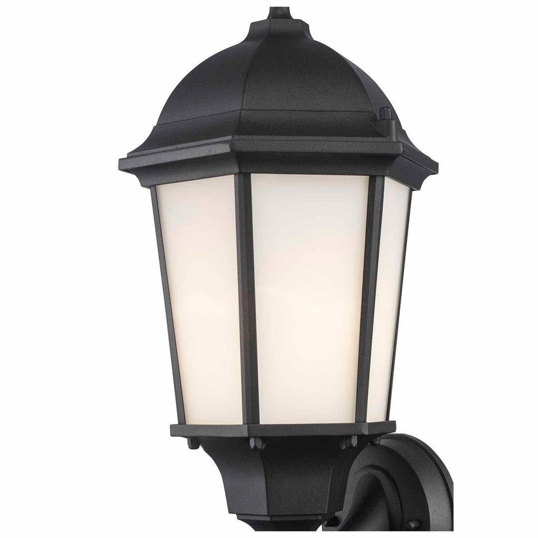 Trans Globe San Rafael 1 - Light Outdoor Wall Sconce -  Black / Frosted