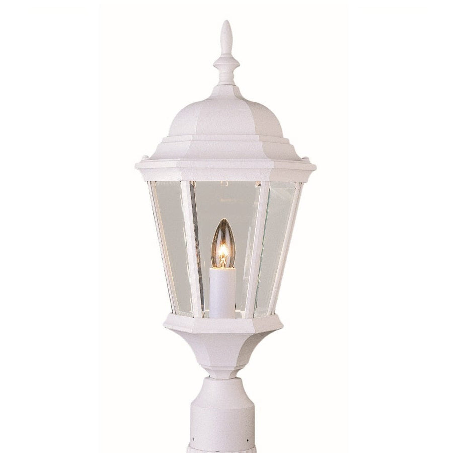 Trans Globe San Rafael 22" Postmount Lantern- White