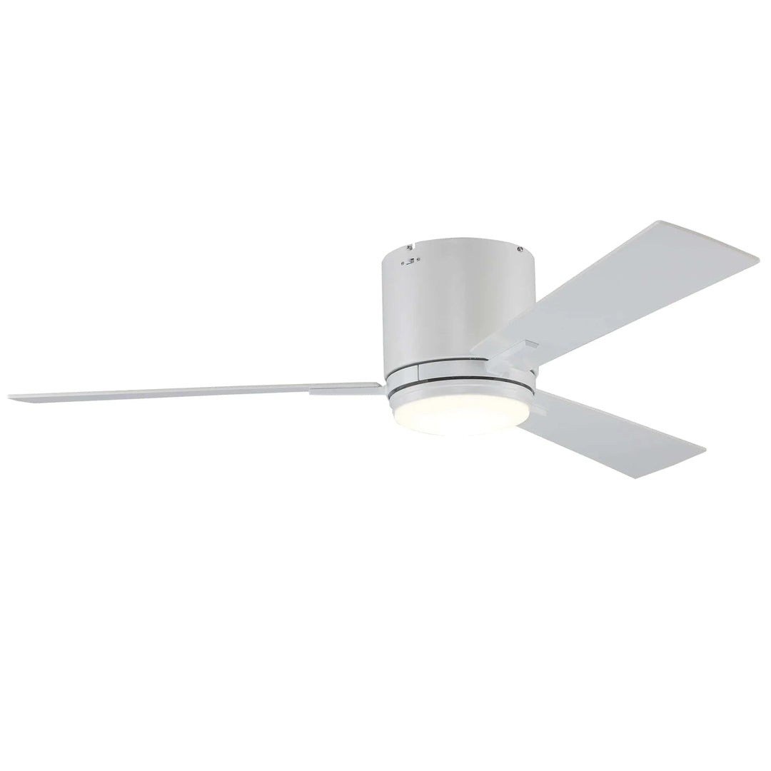 Trans Globe Sargeant 3- Blade LED Standard Ceiling Fan with Wall Control and Light Kit Included- Brushed Nickel