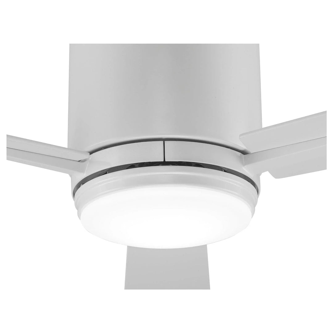 Trans Globe Sargeant 3- Blade LED Standard Ceiling Fan with Wall Control and Light Kit Included- White