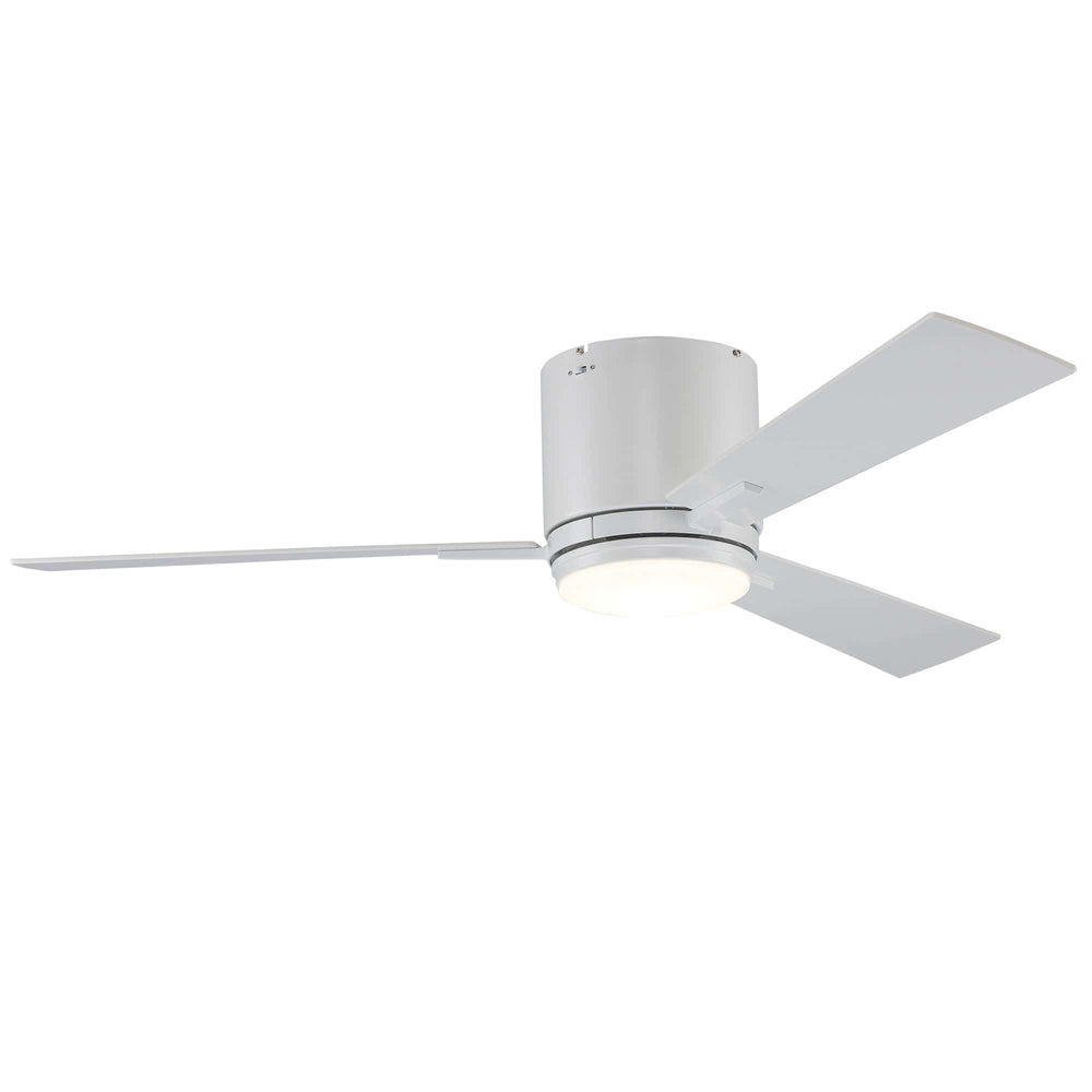 Trans Globe Sargeant 3- Blade LED Standard Ceiling Fan with Wall Control and Light Kit Included- White