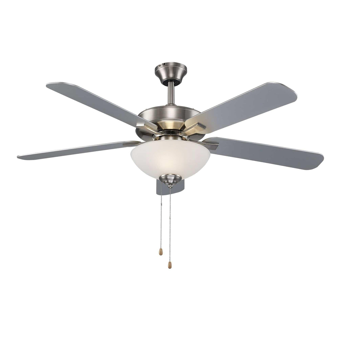 Trans Globe Sargeant Energy Star 5 - Blade Ceiling Fan- Brushed Nickel