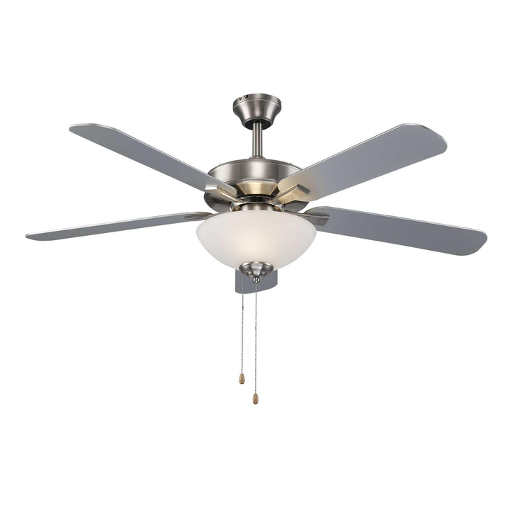 Trans Globe Sargeant Energy Star 5 - Blade Ceiling Fan- Brushed Nickel