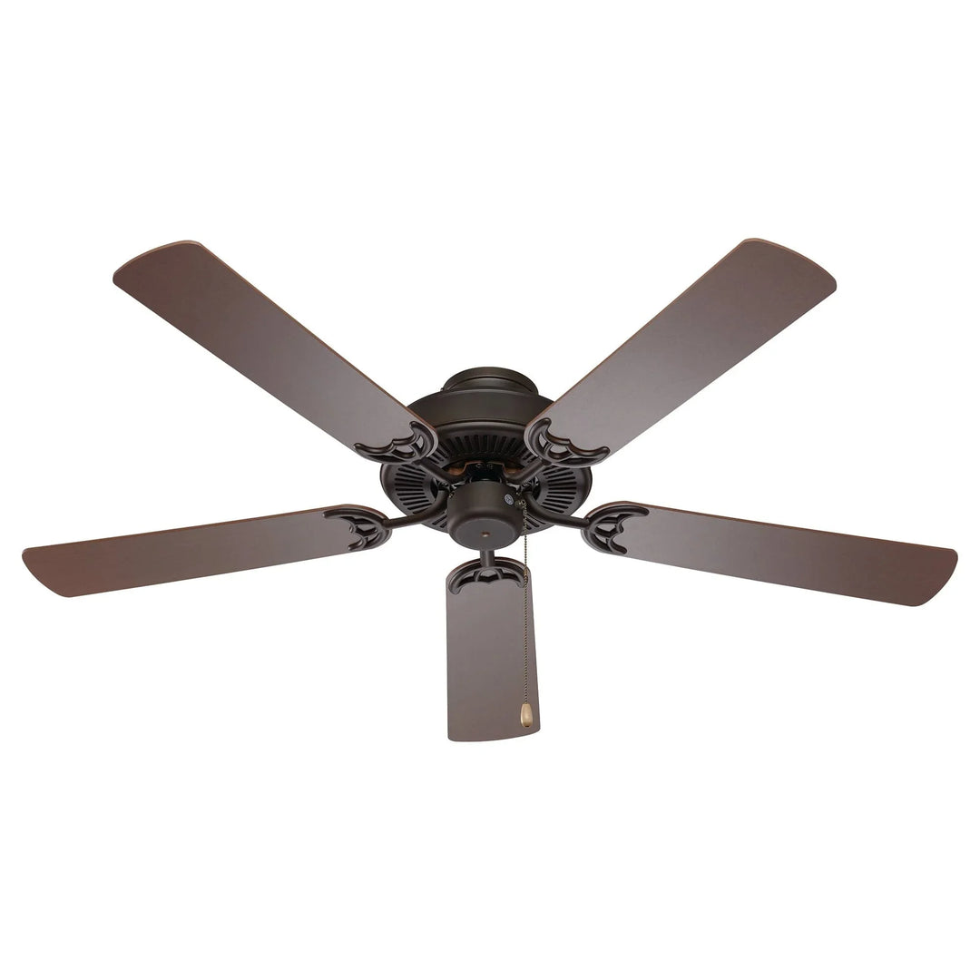 Trans Globe Seltzer 5-Blade Indoor Ceiling Fan with On/Off Pull Chain- Rubbed Oil Bronze
