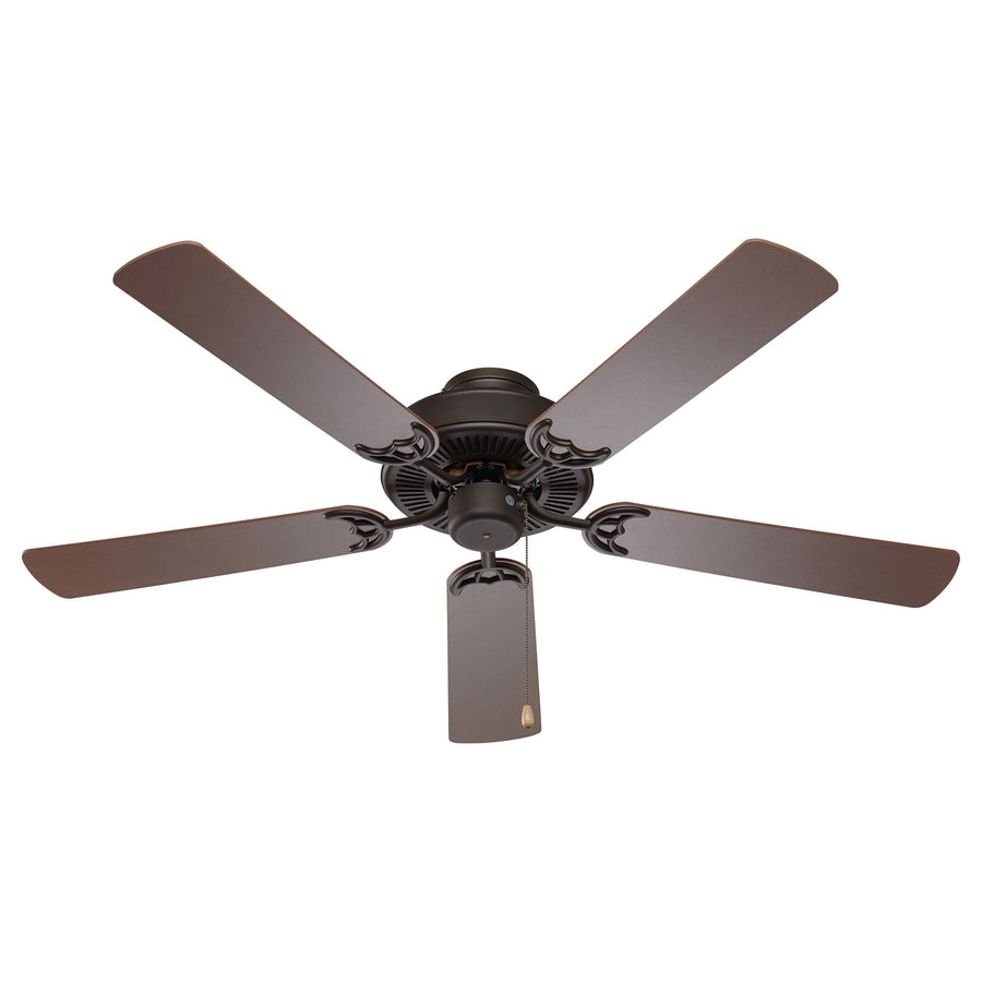 Trans Globe Seltzer 5-Blade Indoor Ceiling Fan with On/Off Pull Chain- Rubbed Oil Bronze