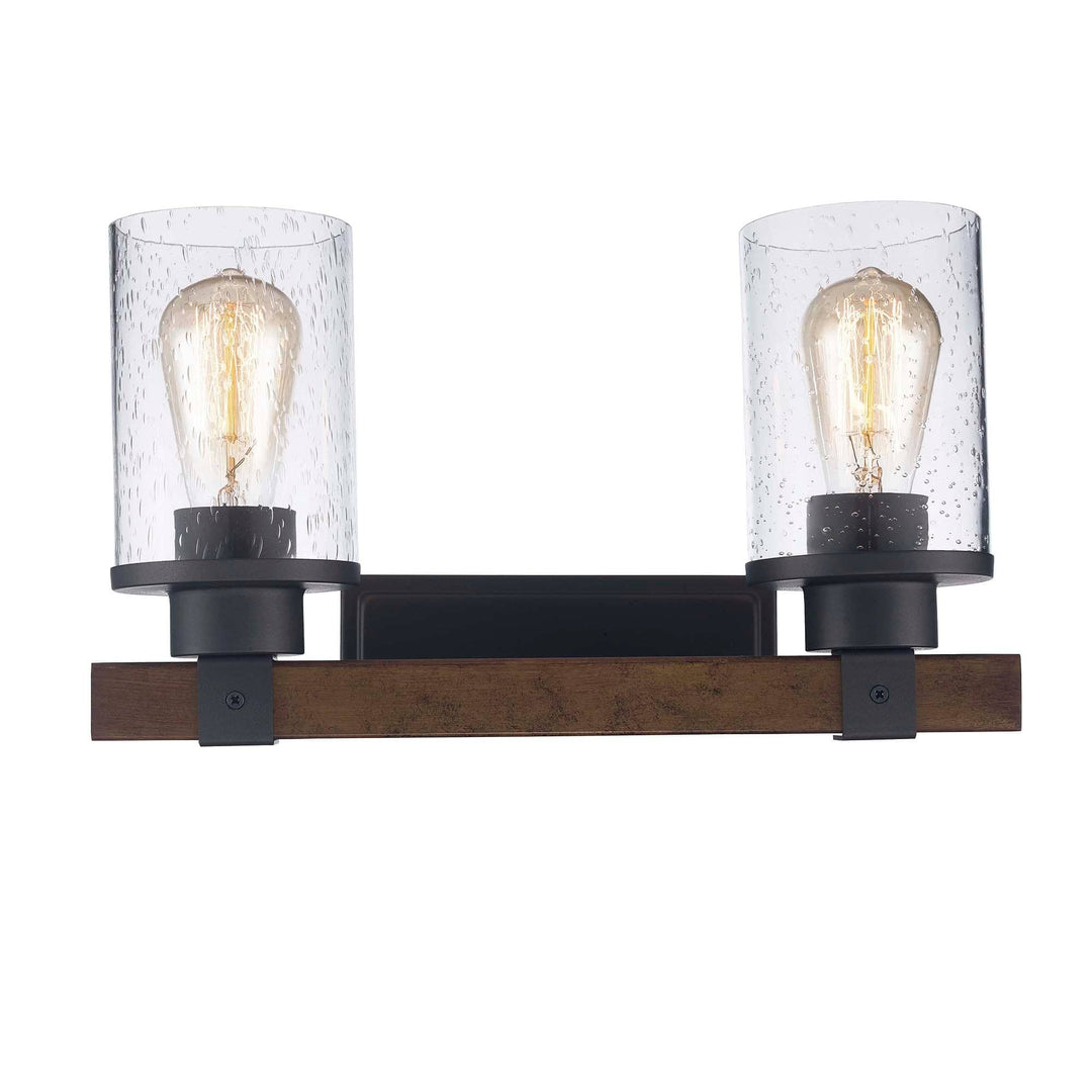 Trans Globe Siesta 15" Vanity Bar Seeded Rustic - Rubbed Oil Bronze