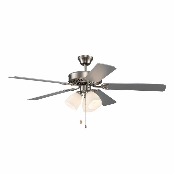Trans Globe Solana 5-Blade Ceiling Fan With 3-Lights- Brushed Nickel