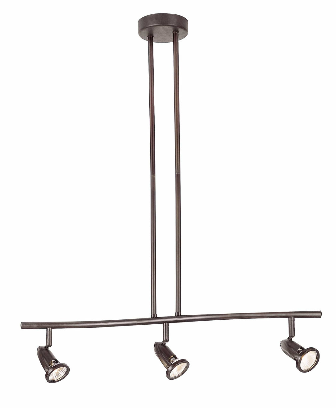Trans Globe Stingray Collection, 3-Light, 3-Shade, Adjustable Height Indoor Ceiling Track Light- Rubbed Oil Bronze