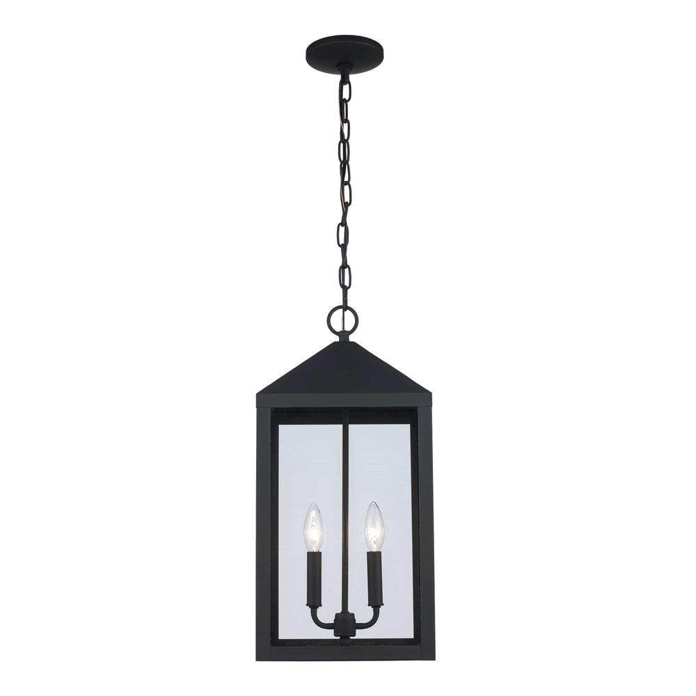 Trans Globe Storm 2-light Hanging Lantern - Black