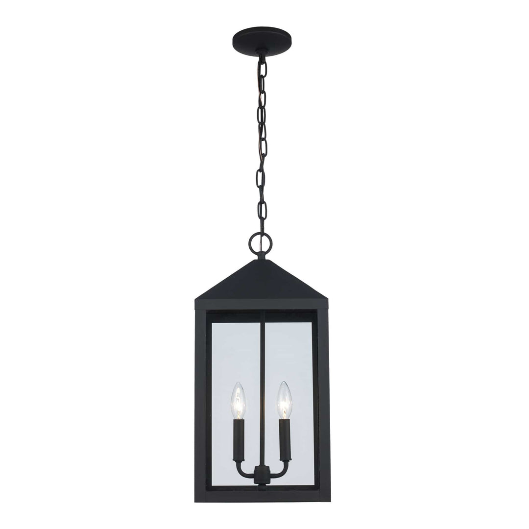 Trans Globe Storm 2-light Hanging Lantern - Black
