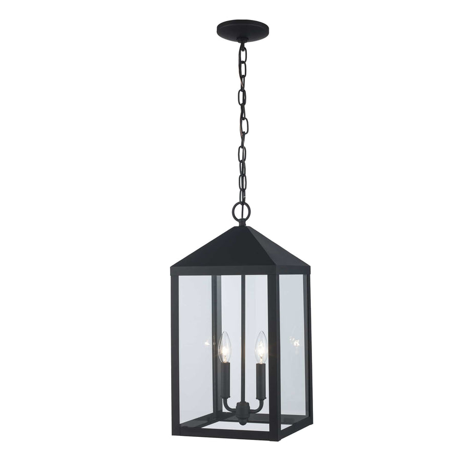 Trans Globe Storm 2-light Hanging Lantern - Black