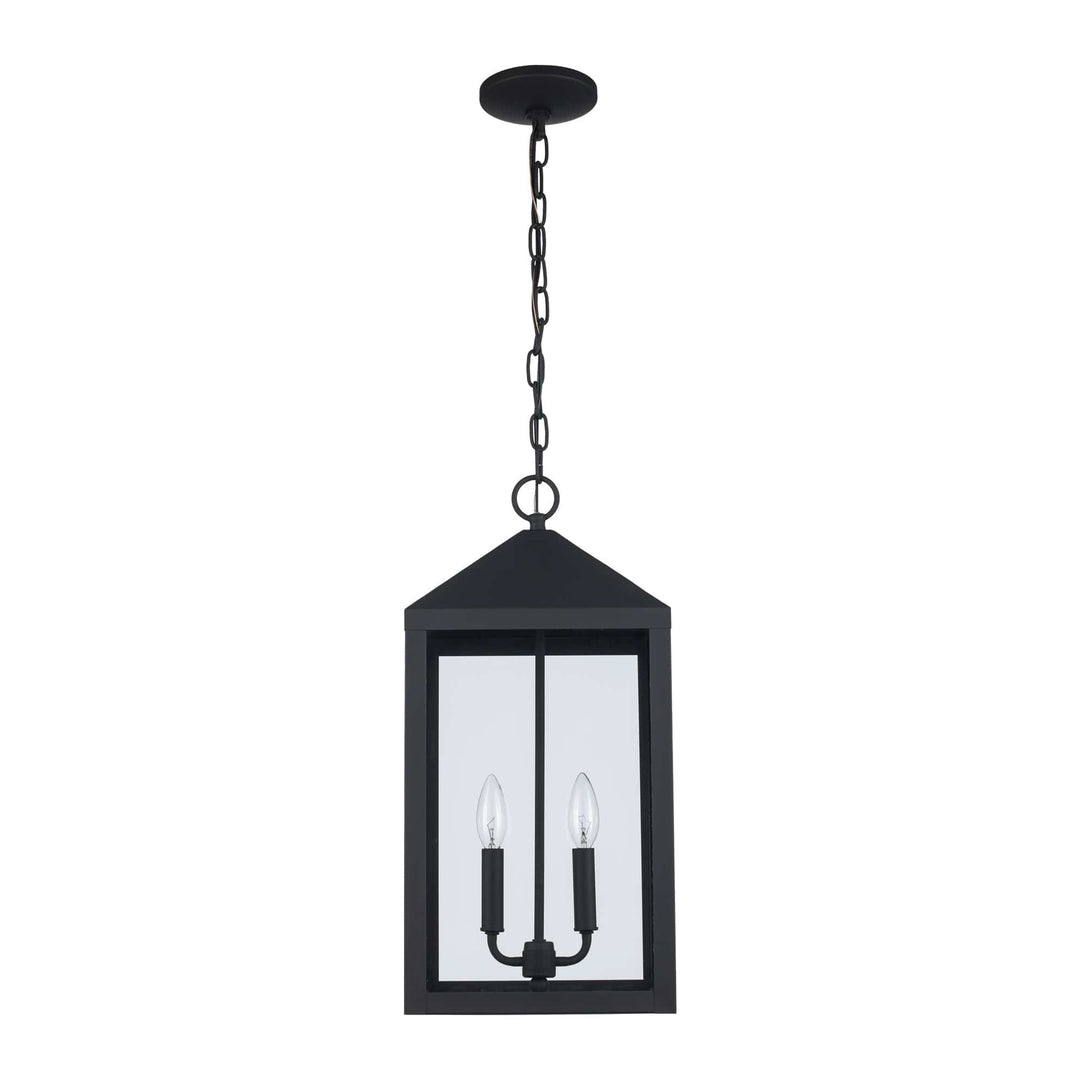 Trans Globe Storm 2-light Hanging Lantern - Black