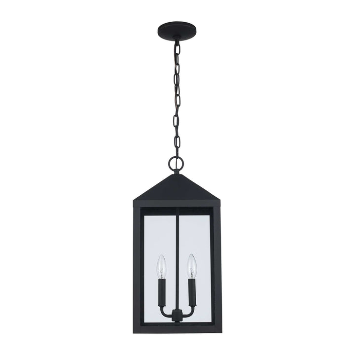 Trans Globe Storm 2-light Hanging Lantern - Black
