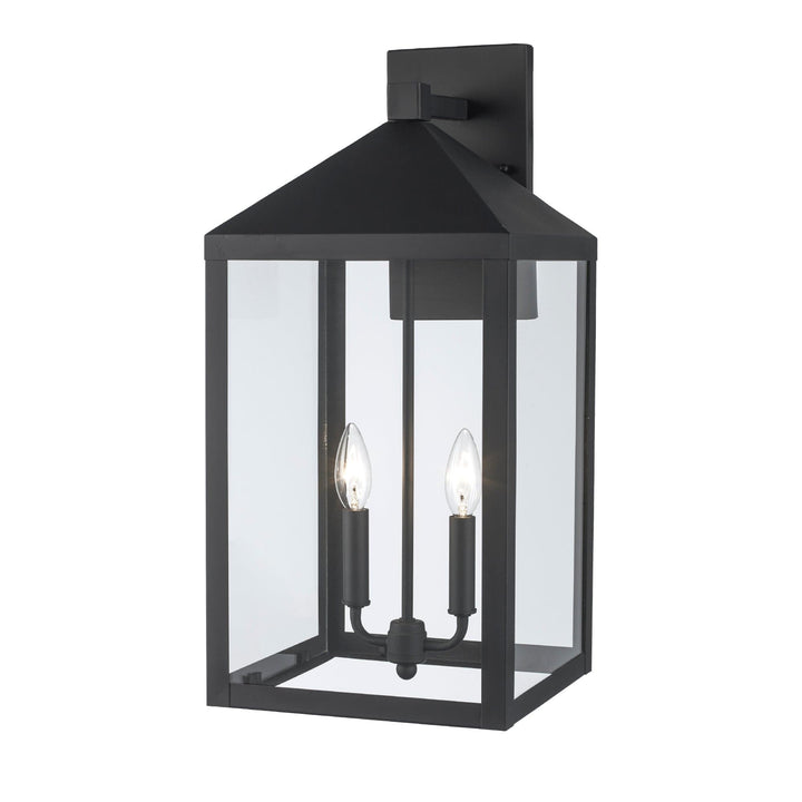 Trans Globe Storm 2-light Outdoor Wall Light - Black