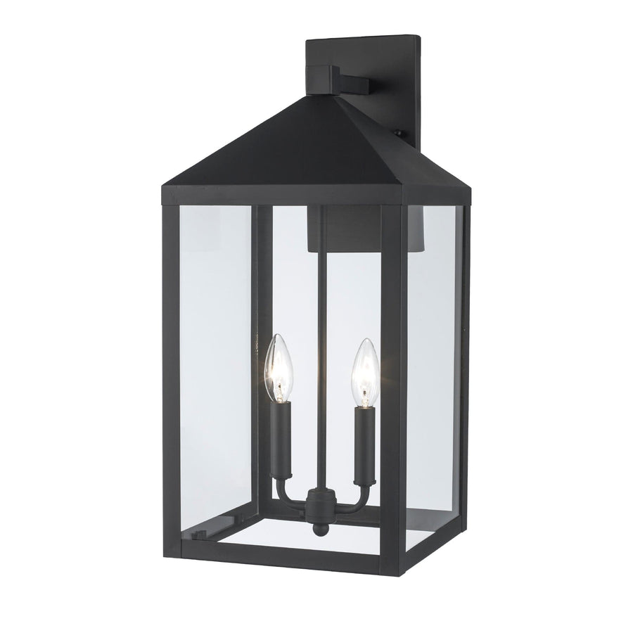 Trans Globe Storm 2-light Outdoor Wall Light - Black